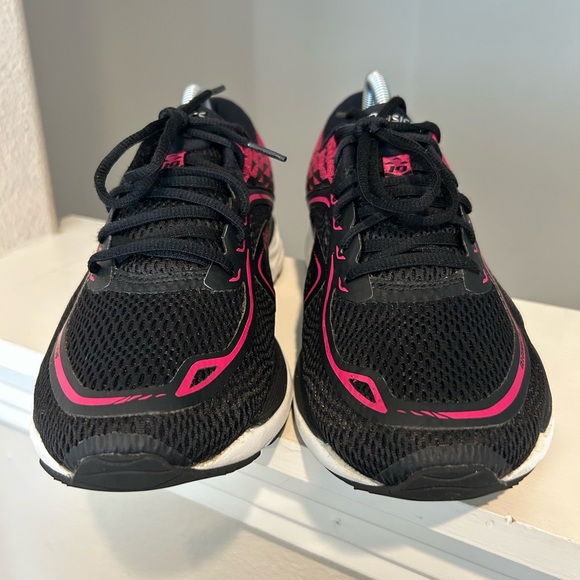 Asics Sz 10.5 Women’s Gel-Exalt 4 Shoes Sneakers Black Gray Running Burgundy - Picture 7 of 10